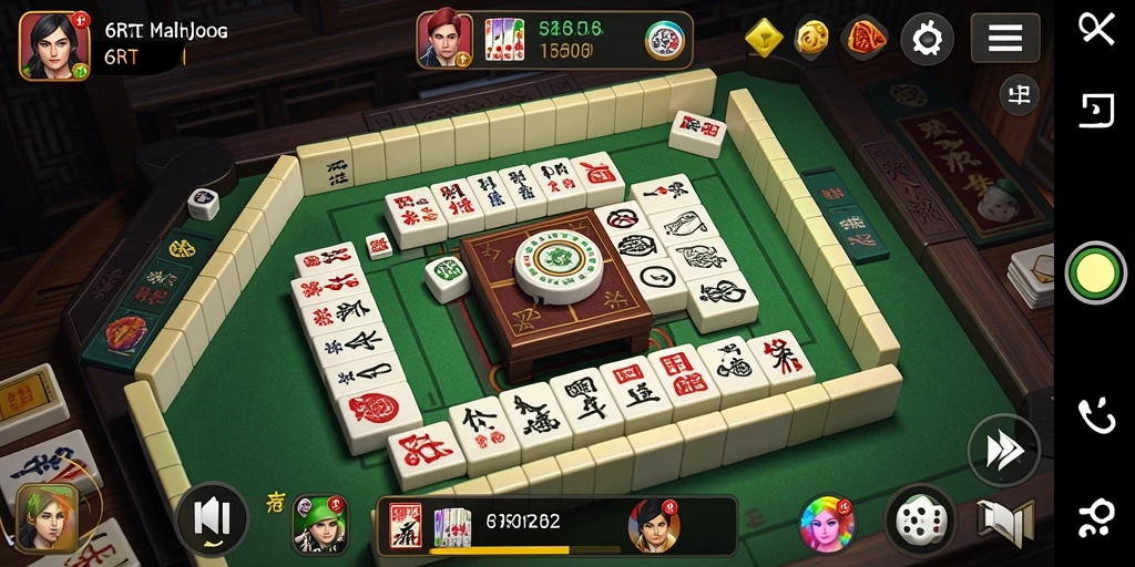 Screenshot gameplay Mahjong yang menarik di aplikasi 6RT.