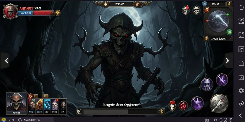 Gameplay seram di dunia kegelapan ANGKABET.