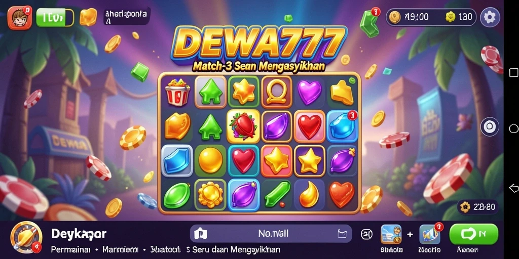 Gameplay DEWA777 yang menawan dalam kategori Match-3.