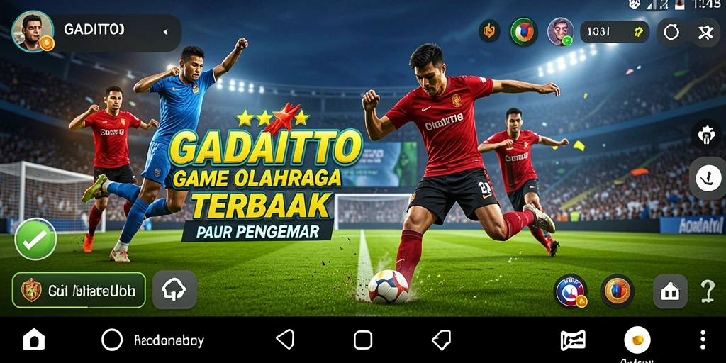 Screenshot GADAITOTO menampilkan aksi seru dalam pertandingan olahraga.