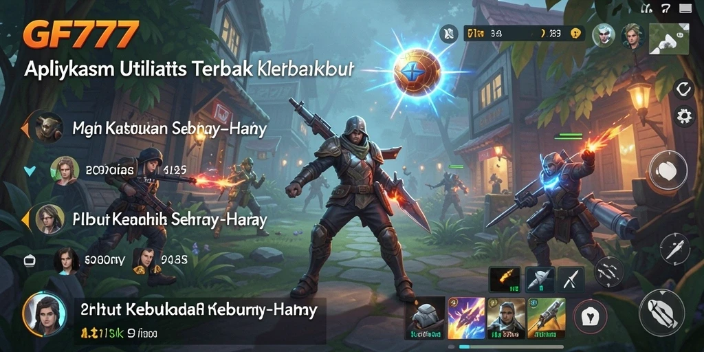 Screenshot utama GF777 menampilkan antarmuka pengguna yang sederhana dan fungsional.