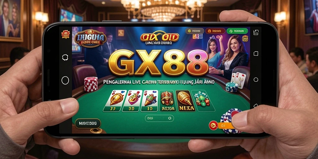 Tampilan gameplay Live Casino yang imersif dan interaktif dari GX88.