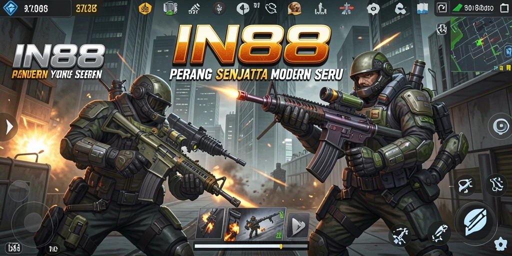 Tangkapan layar menunjukkan aksi seru dalam pertempuran FPS.