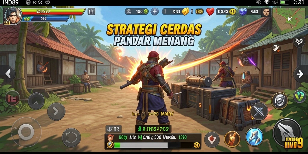 Tangkapan layar utama IND89 menunjukkan pertempuran strategis yang intens.