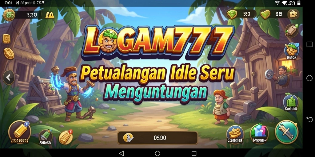 Tampilan visual menakjubkan dari permainan LOGAM777 yang seru.