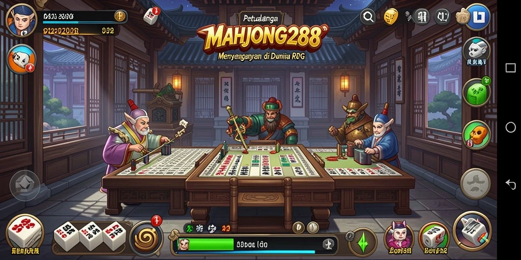Tangkapan layar gameplay MAHJONG288 menampilkan aksi seru dalam petualangan RPG.