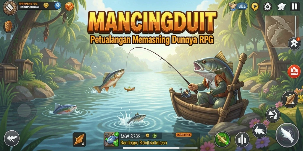 Tangkapan layar MANCINGDUIT menampilkan aksi seru dalam permainan RPG.