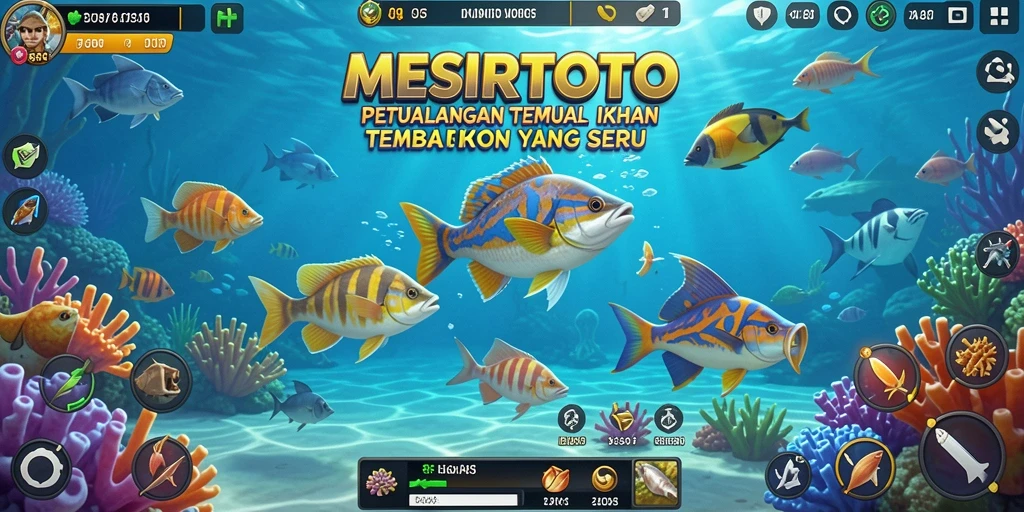 Screenshot menunjukkan gameplay seru Tembak Ikan di MESIRTOTO.