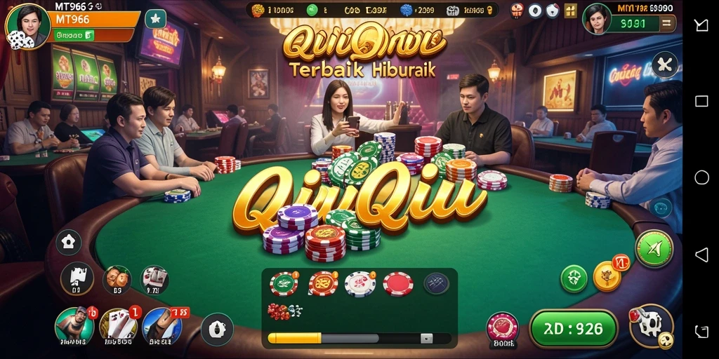 Tampilan gameplay QiuQiu yang menarik dalam MT966.