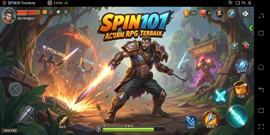 Tampilan menarik dari gameplay SPIN101 yang memukau dalam pertempuran.