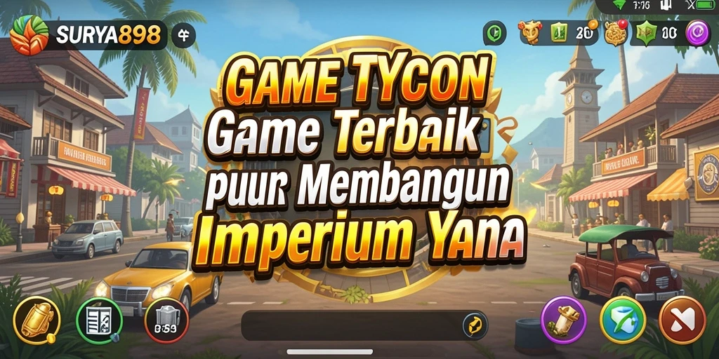 Screenshot utama SURYA898 menampilkan antarmuka permainan Tycoon yang menarik.