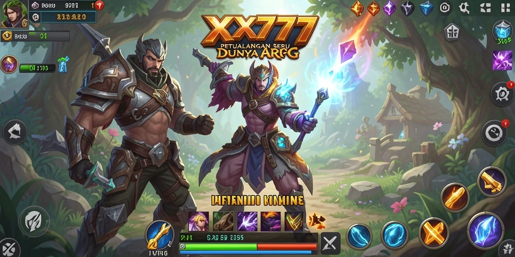 Tangkapan layar utama XXX777 menampilkan aksi seru dalam permainan ARPG.